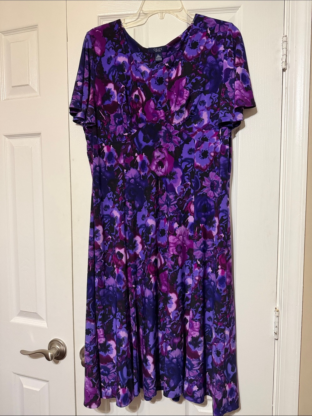 💜 Chaps Floral Print Dress